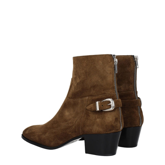 Celine Brown Leather Ankle Boots - ClickThatClicks 
