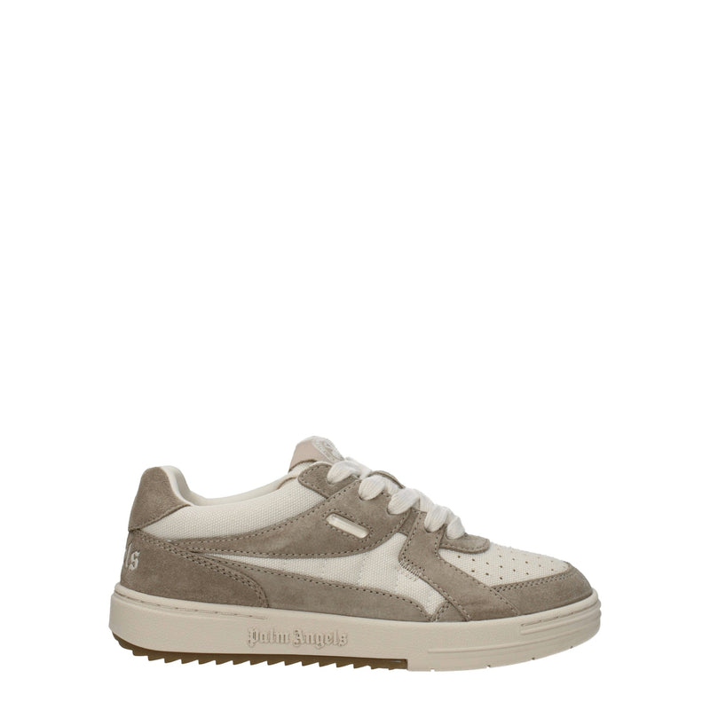 Palm Angels Beige Fabric Low Tops