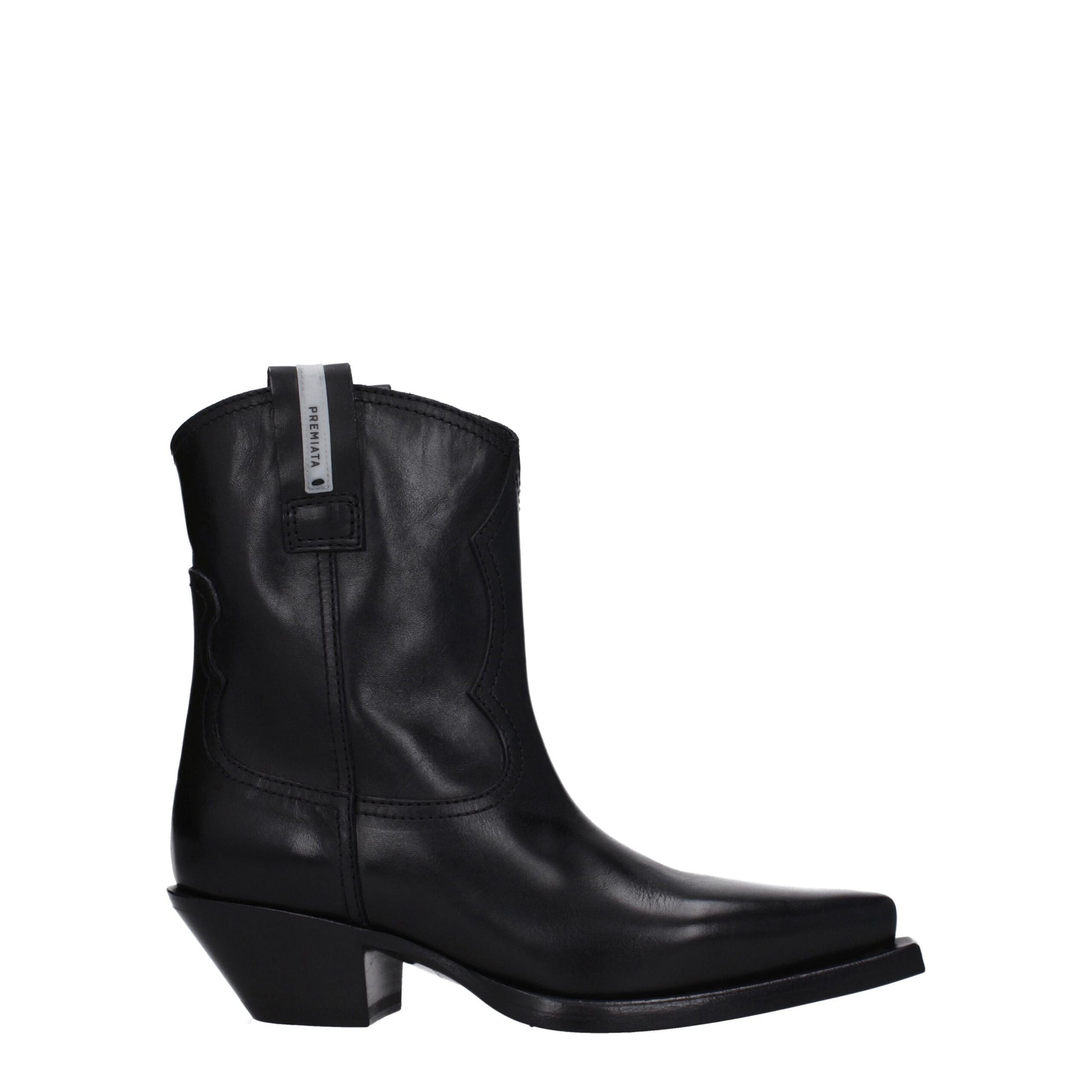 Premiata Black Leather Ankle Boots - ClickThatClicks 