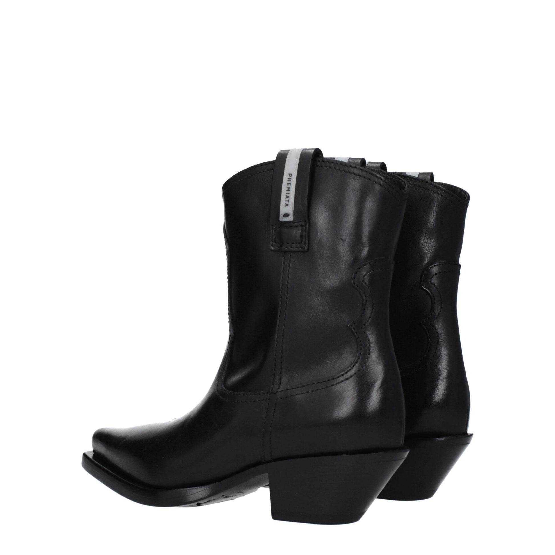 Premiata Black Leather Ankle Boots - ClickThatClicks 