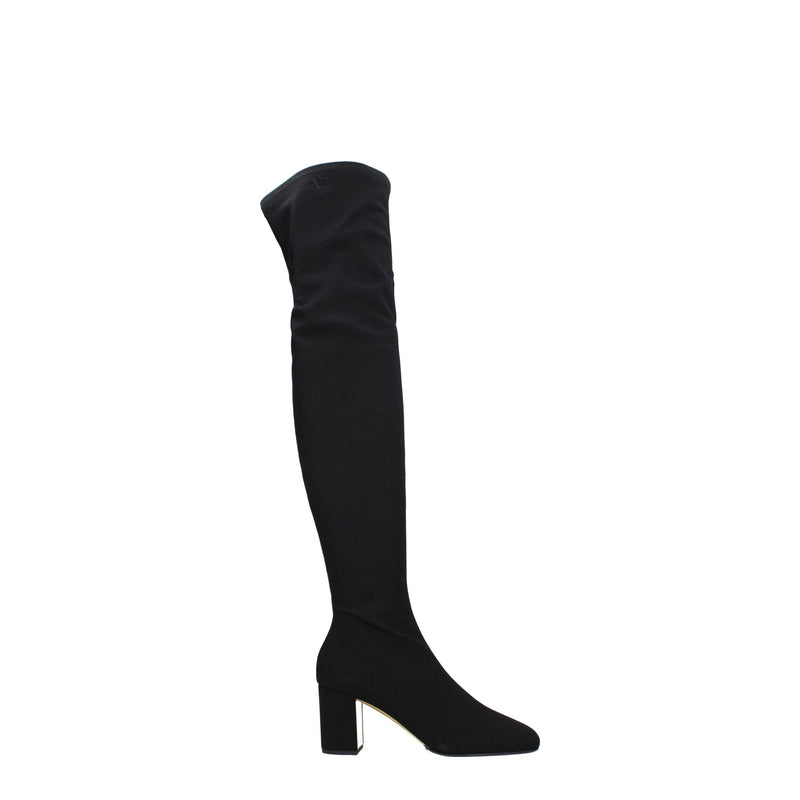 Valentino Garavani Black Fabric Over The Knee