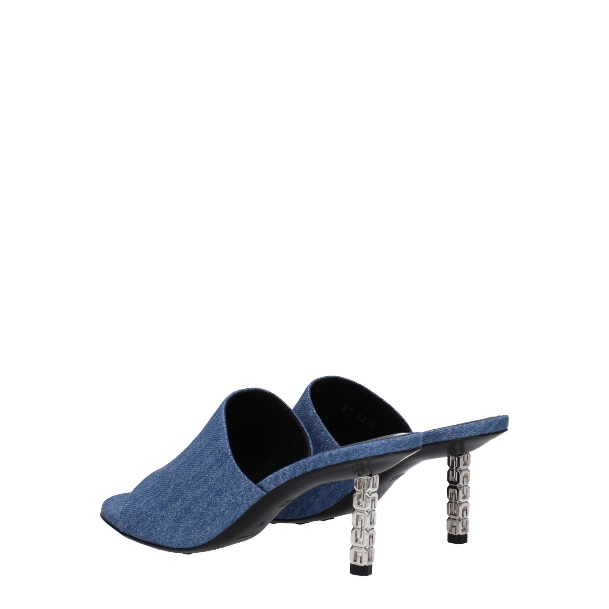 Givenchy Blue Fabric Platform Sandals - ClickThatClicks 