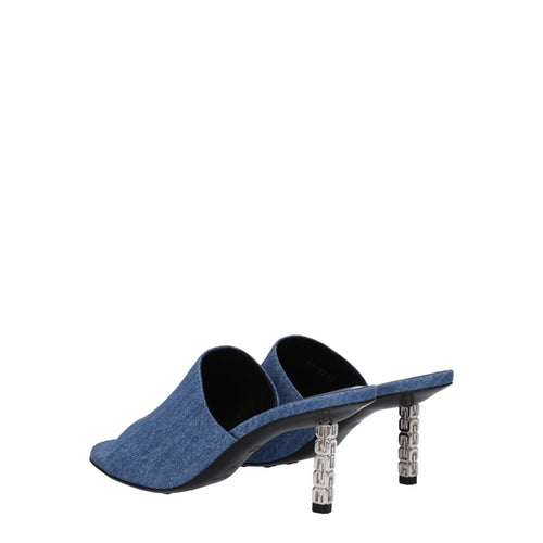 Givenchy Blue Fabric Platform Sandals - ClickThatClicks 