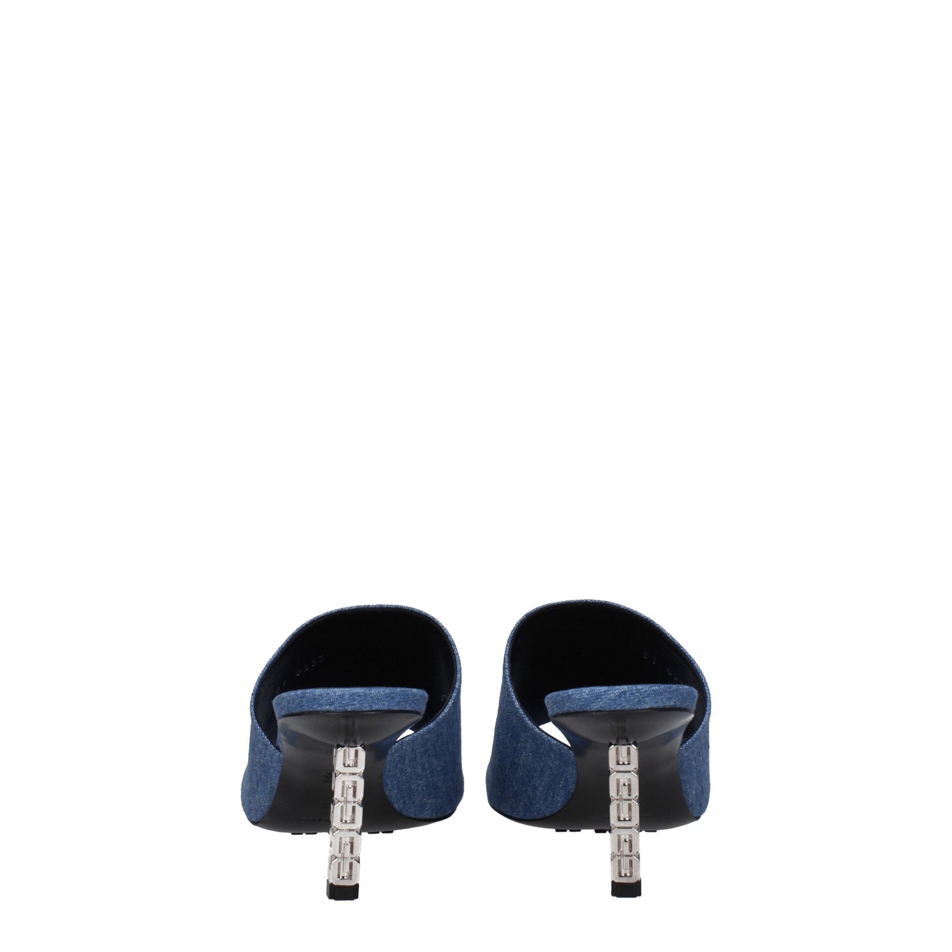 Givenchy Blue Fabric Platform Sandals - ClickThatClicks 