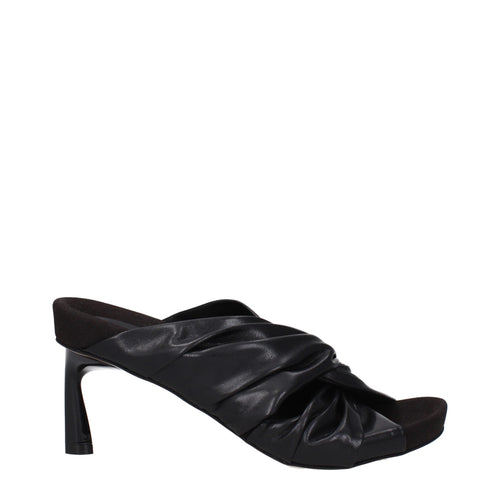 Stella McCartney Black Leather Stiletto Heel Sandals - ClickThatClicks 