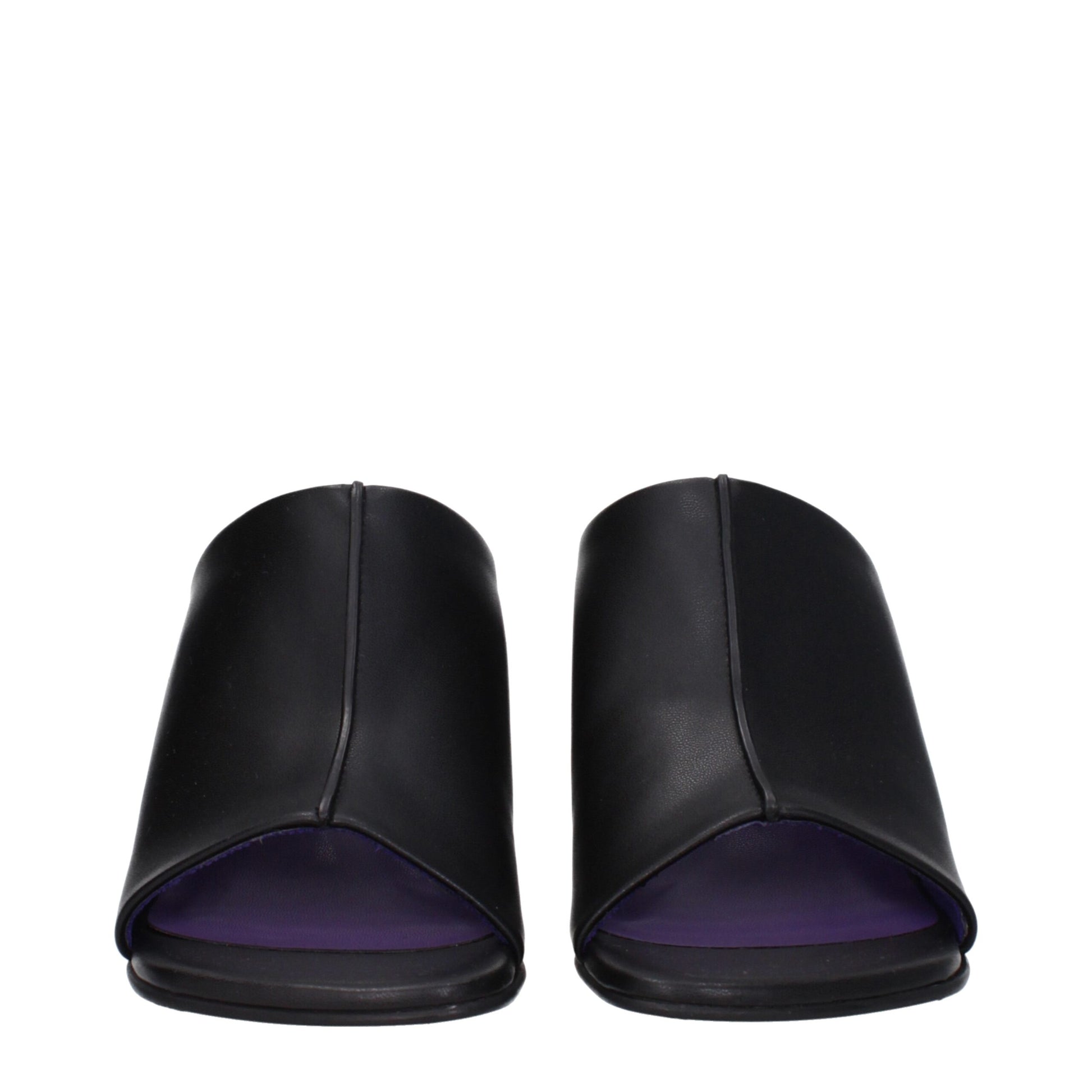 Stella McCartney Black Leather Stiletto Heel Sandals - ClickThatClicks 