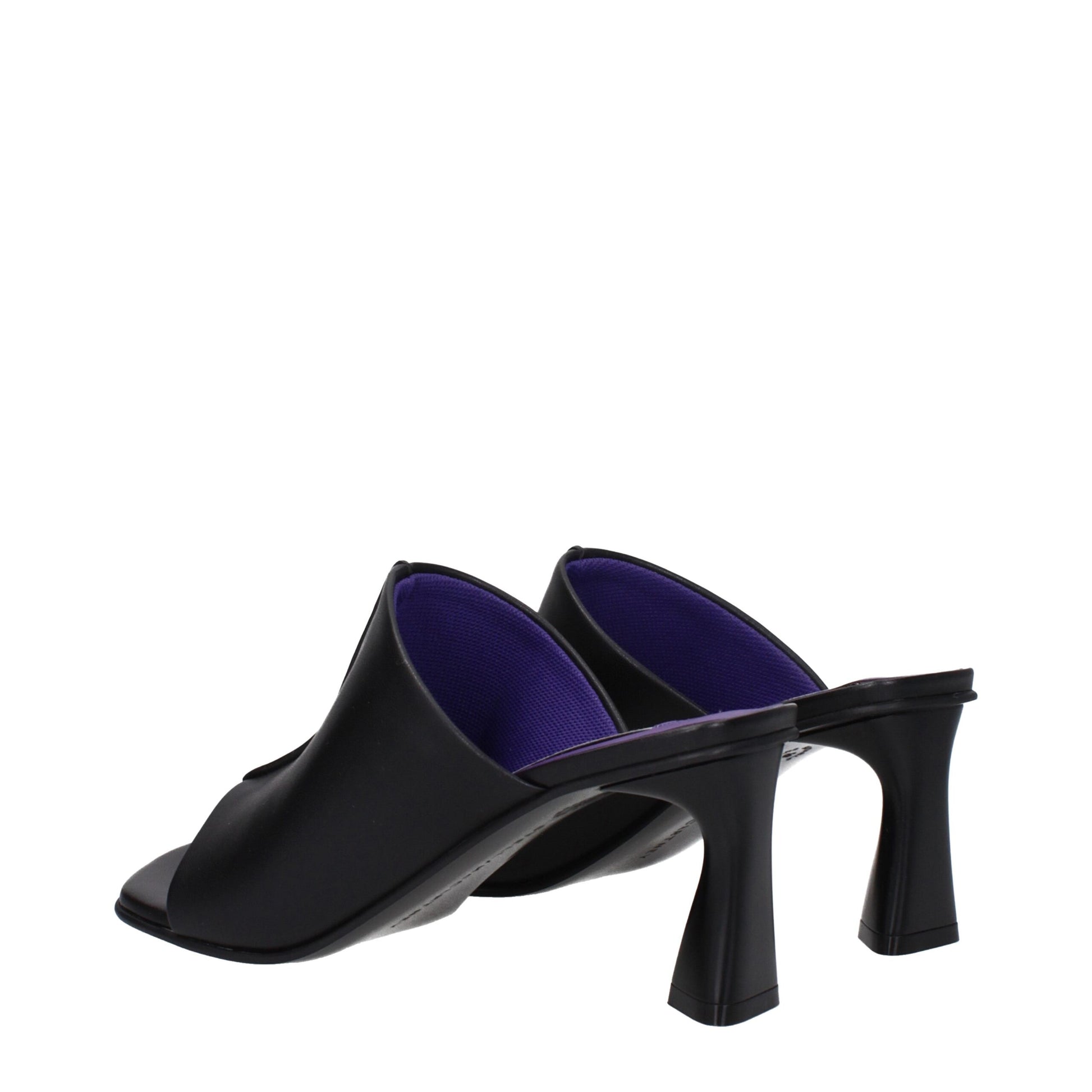 Stella McCartney Black Leather Stiletto Heel Sandals - ClickThatClicks 