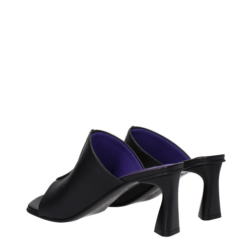 Stella McCartney Black Leather Stiletto Heel Sandals - ClickThatClicks 