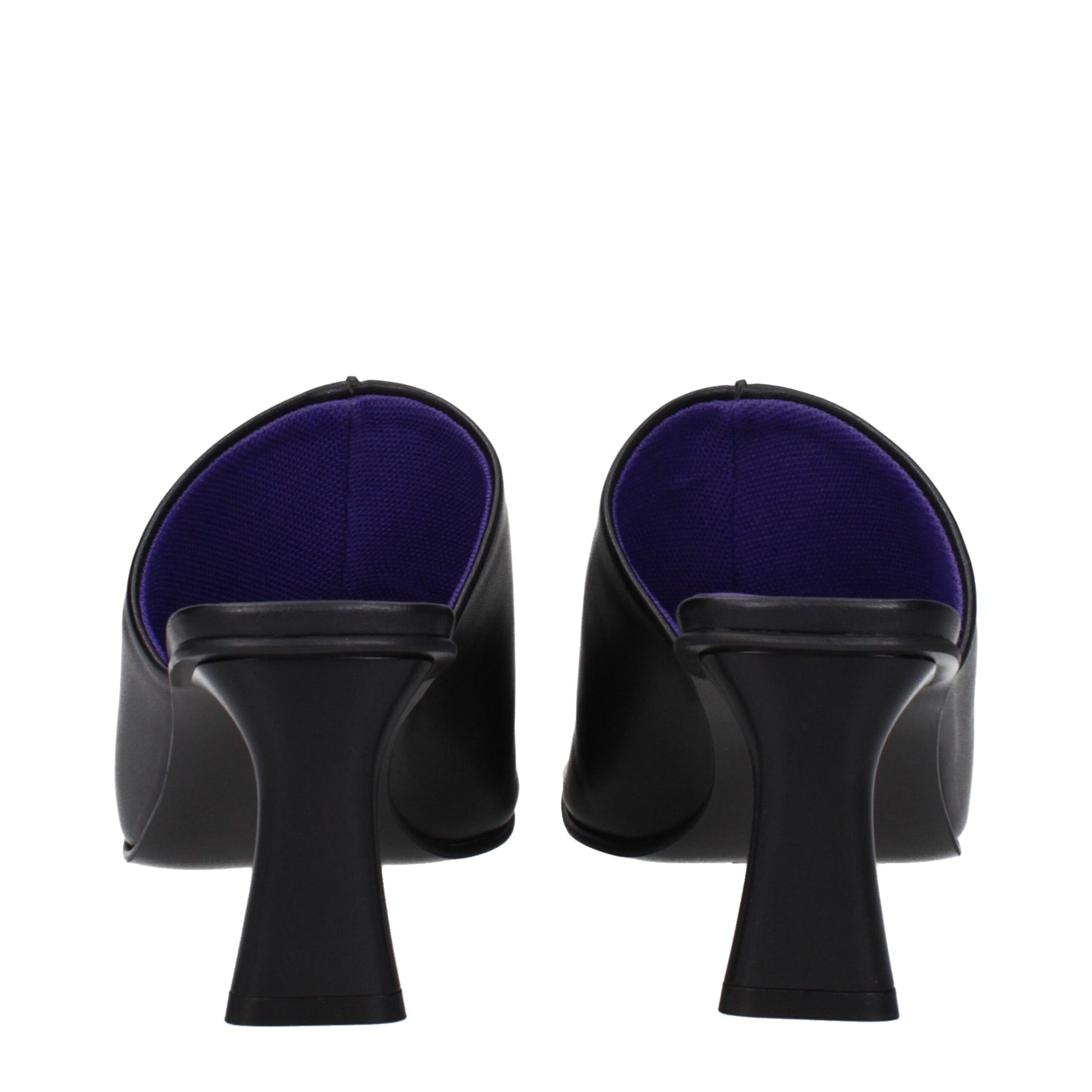 Stella McCartney Black Leather Stiletto Heel Sandals - ClickThatClicks 