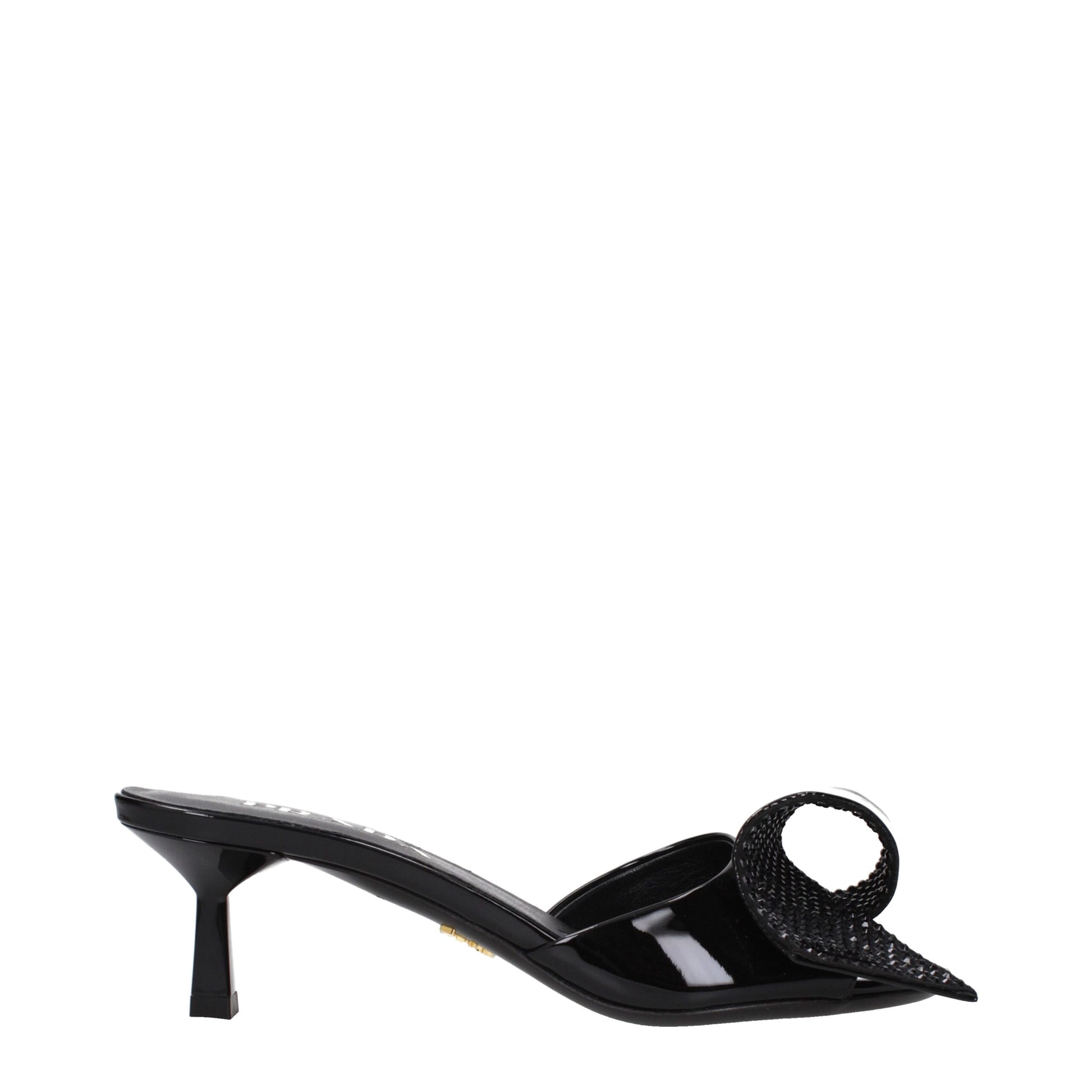 Prada Black Leather Sandals - ClickThatClicks 