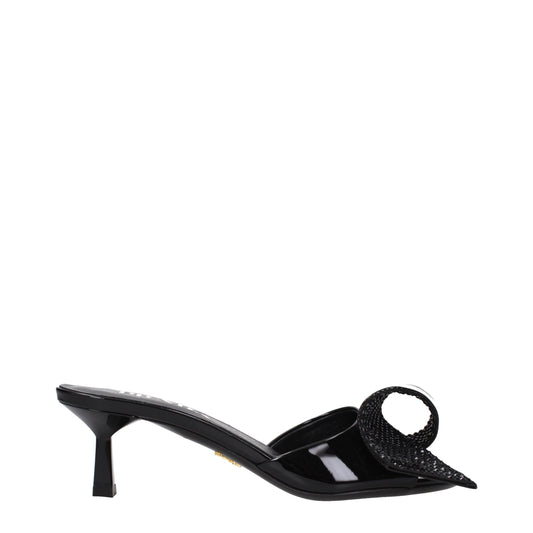 Prada Black Leather Sandals - ClickThatClicks 