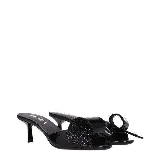 Prada Black Leather Sandals - ClickThatClicks 