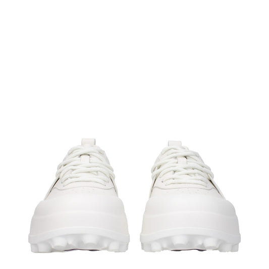 Jil Sander White Leather Sneakers - ClickThatClicks 