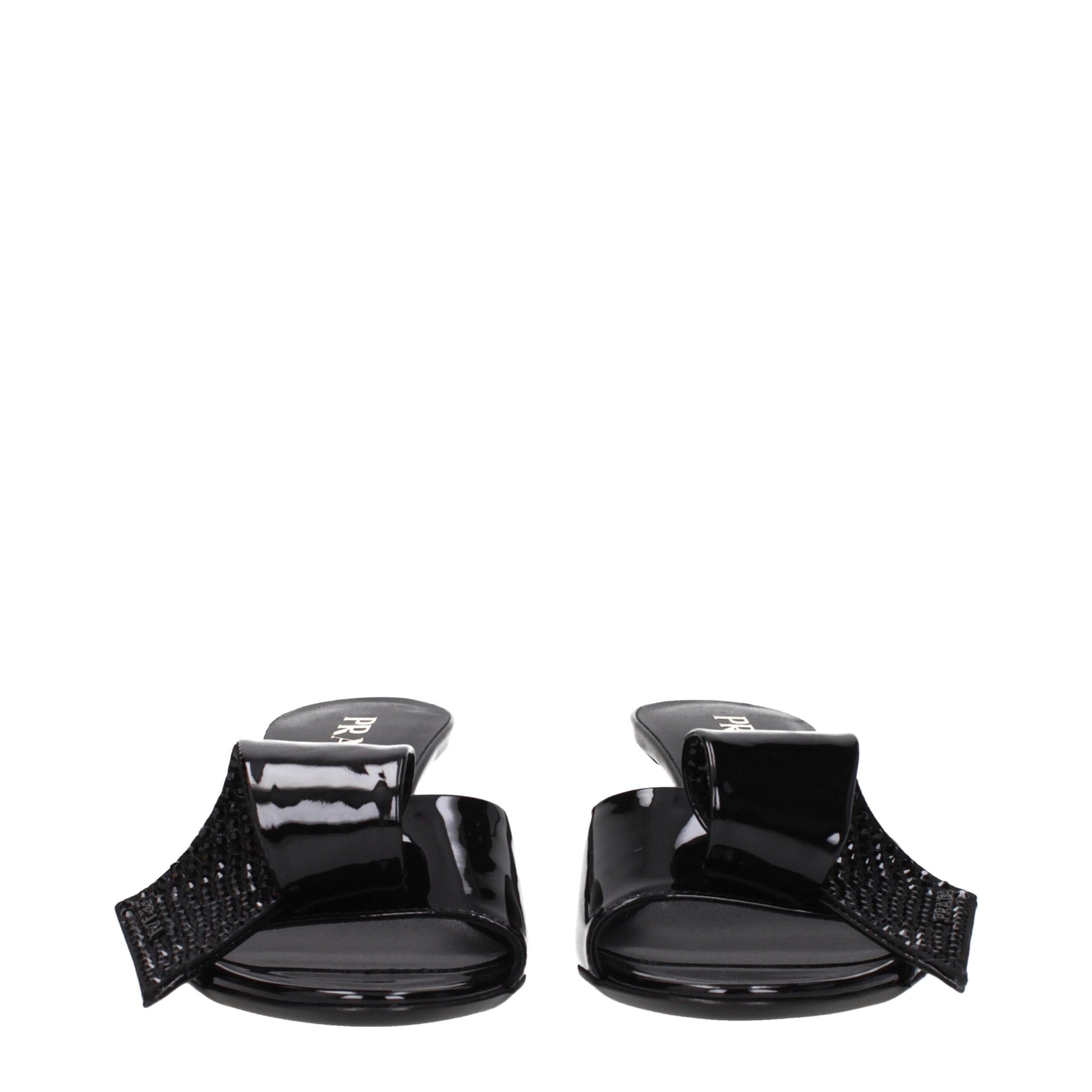 Prada Black Leather Sandals - ClickThatClicks 