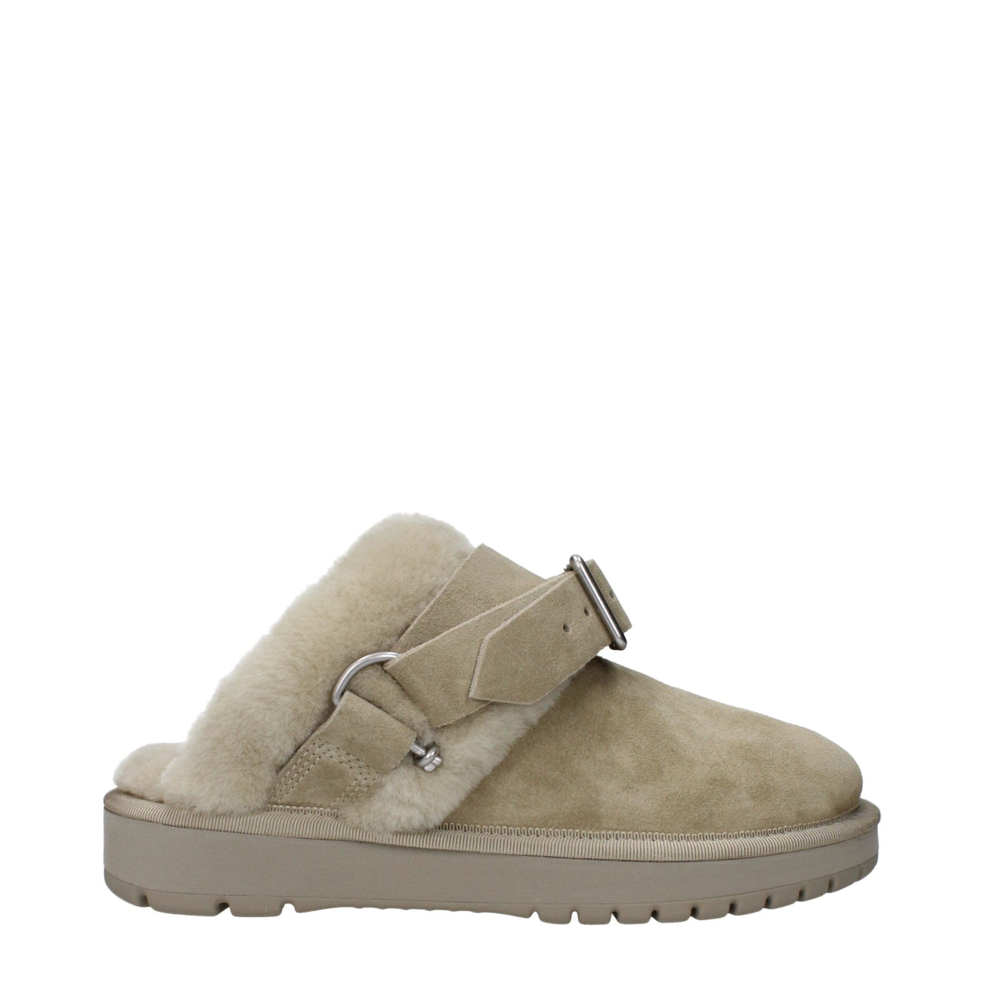 Burberry Green Leather Slippers - ClickThatClicks 