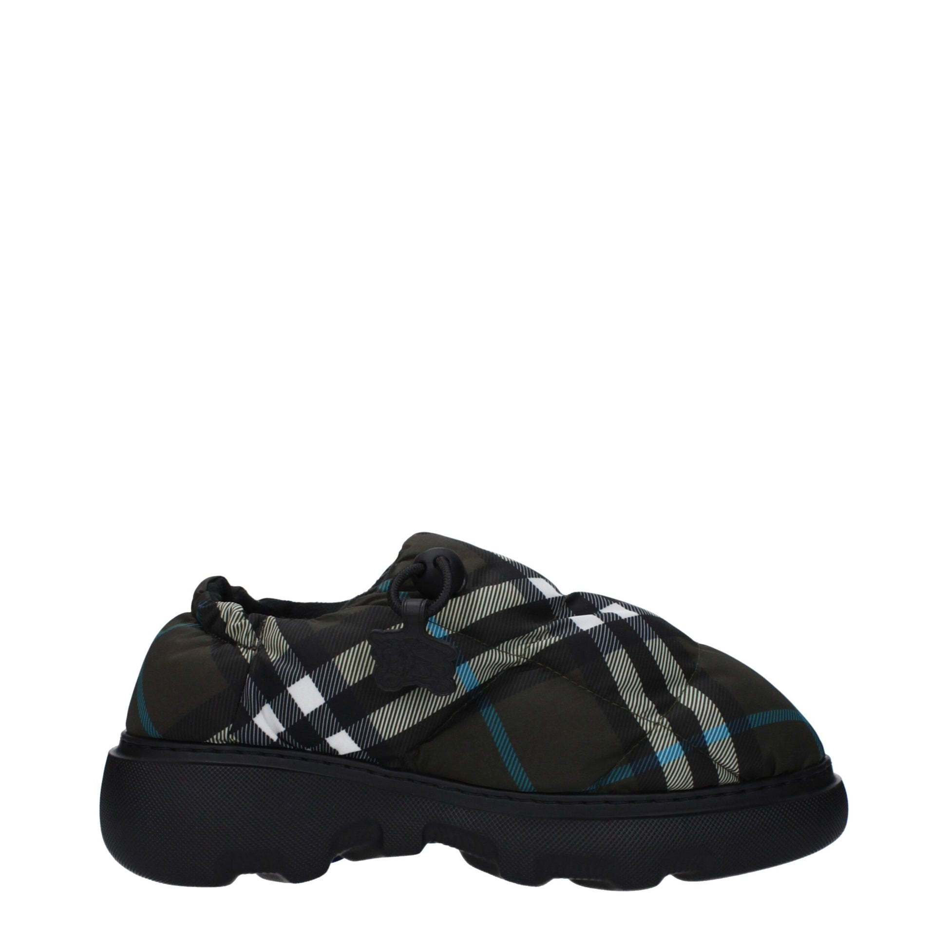 Burberry Green Fabric Slip-On Loafers - ClickThatClicks 