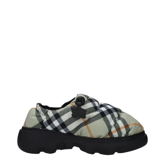 Burberry Green Fabric Slip-On Loafers - ClickThatClicks 