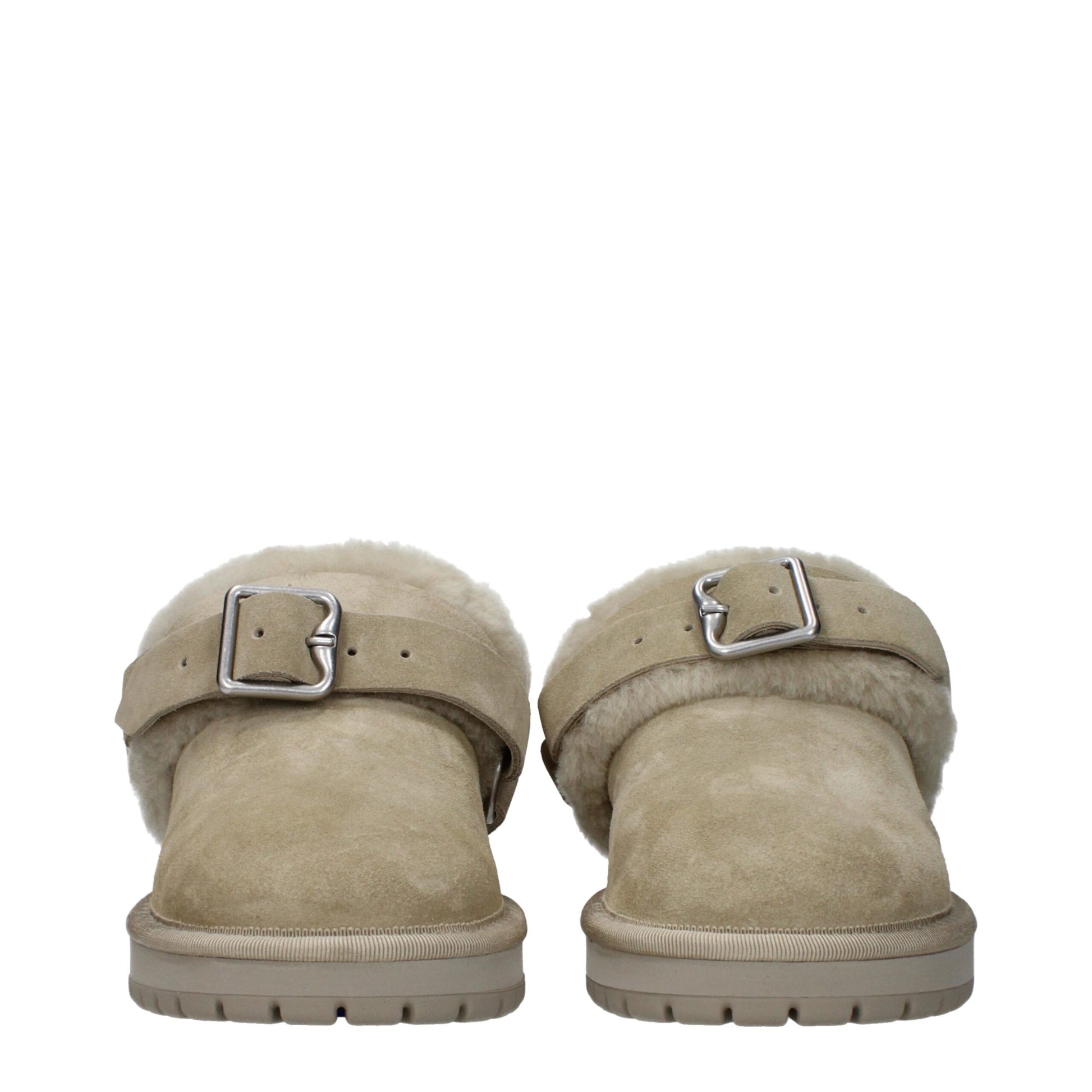 Burberry Green Leather Slippers - ClickThatClicks 