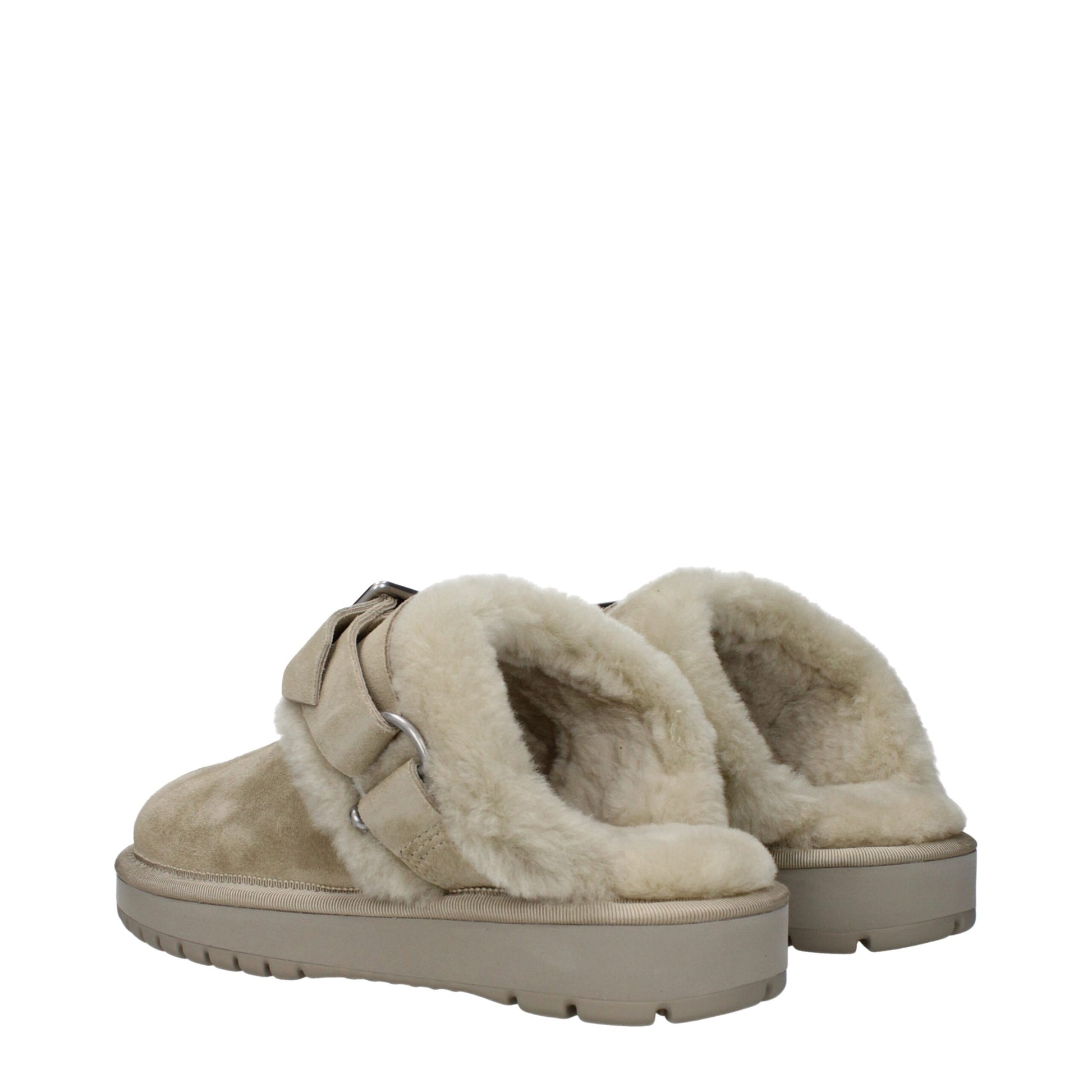 Burberry Green Leather Slippers - ClickThatClicks 
