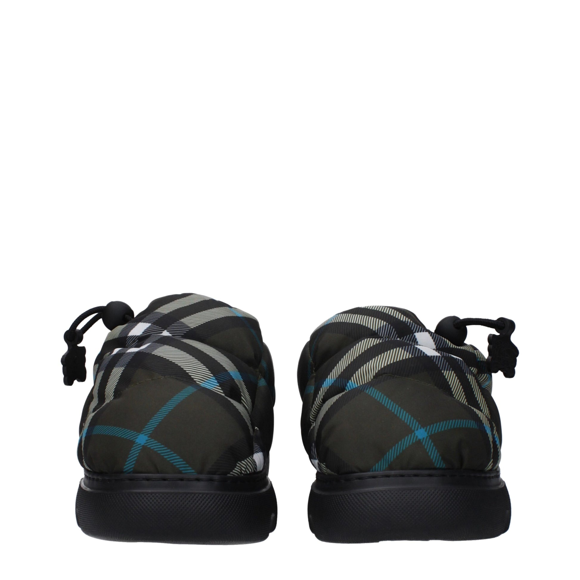 Burberry Green Fabric Slip-On Loafers - ClickThatClicks 
