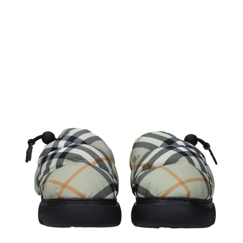 Burberry Green Fabric Slip-On Loafers - ClickThatClicks 