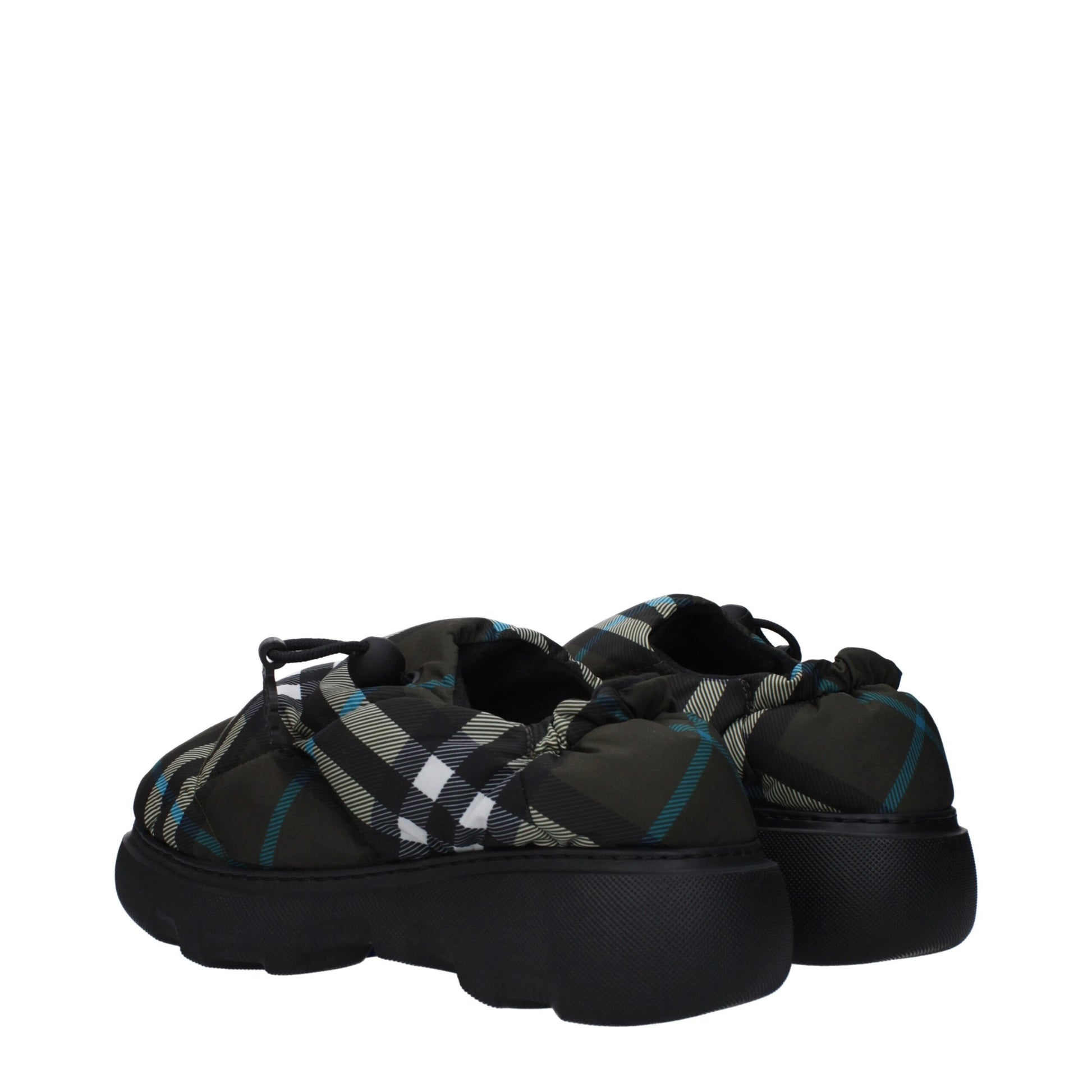Burberry Green Fabric Slip-On Loafers - ClickThatClicks 