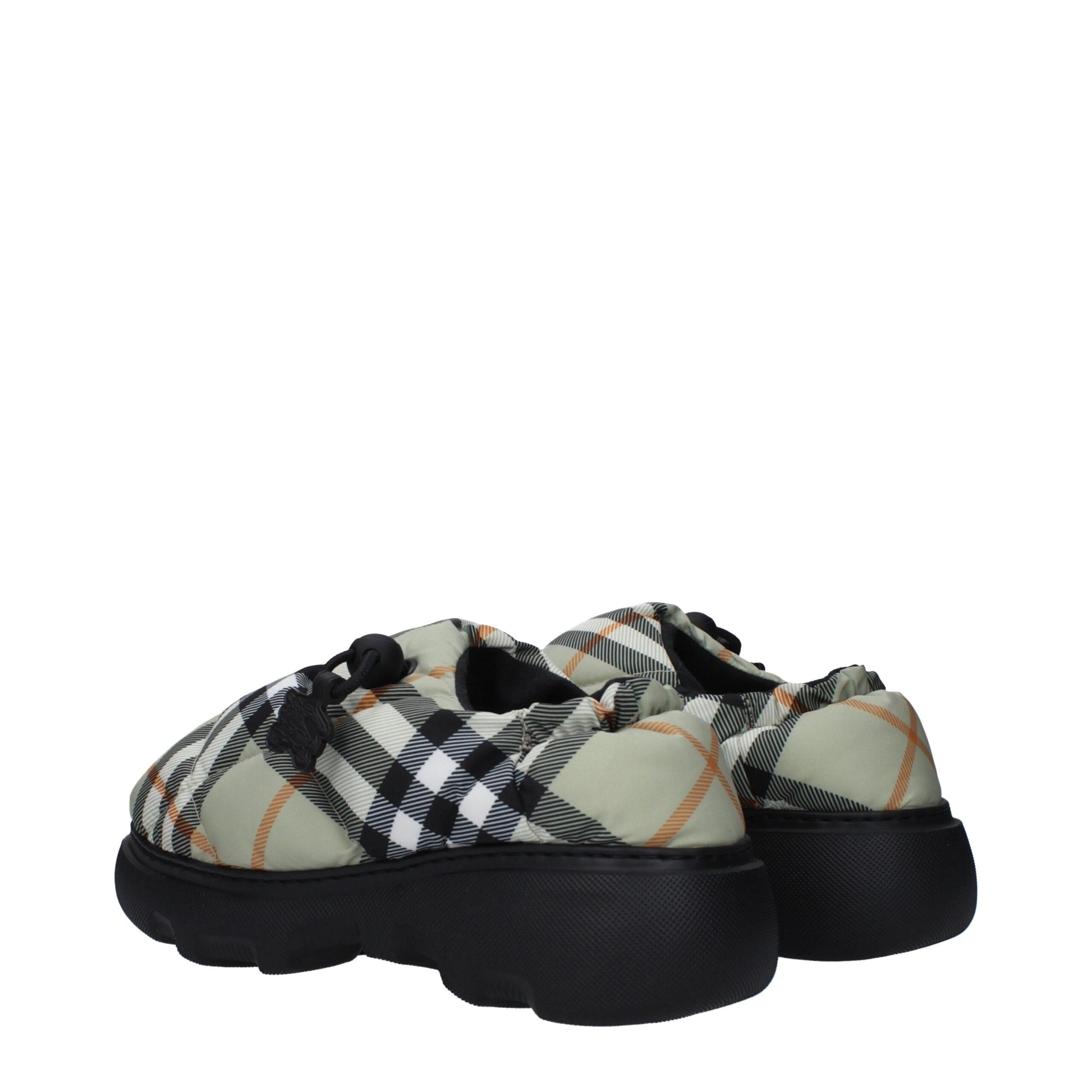 Burberry Green Fabric Slip-On Loafers - ClickThatClicks 