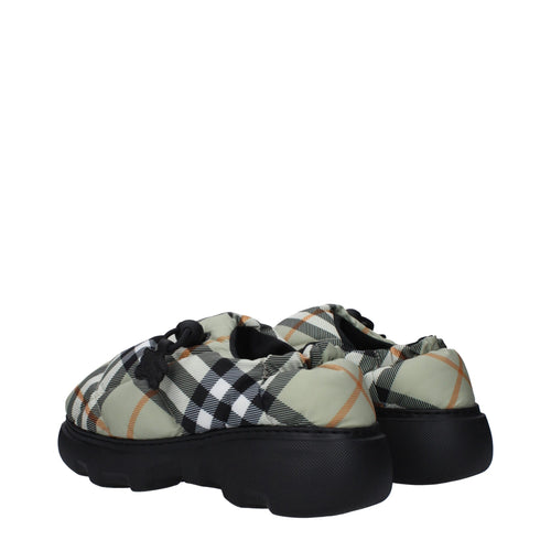 Burberry Green Fabric Slip-On Loafers - ClickThatClicks 