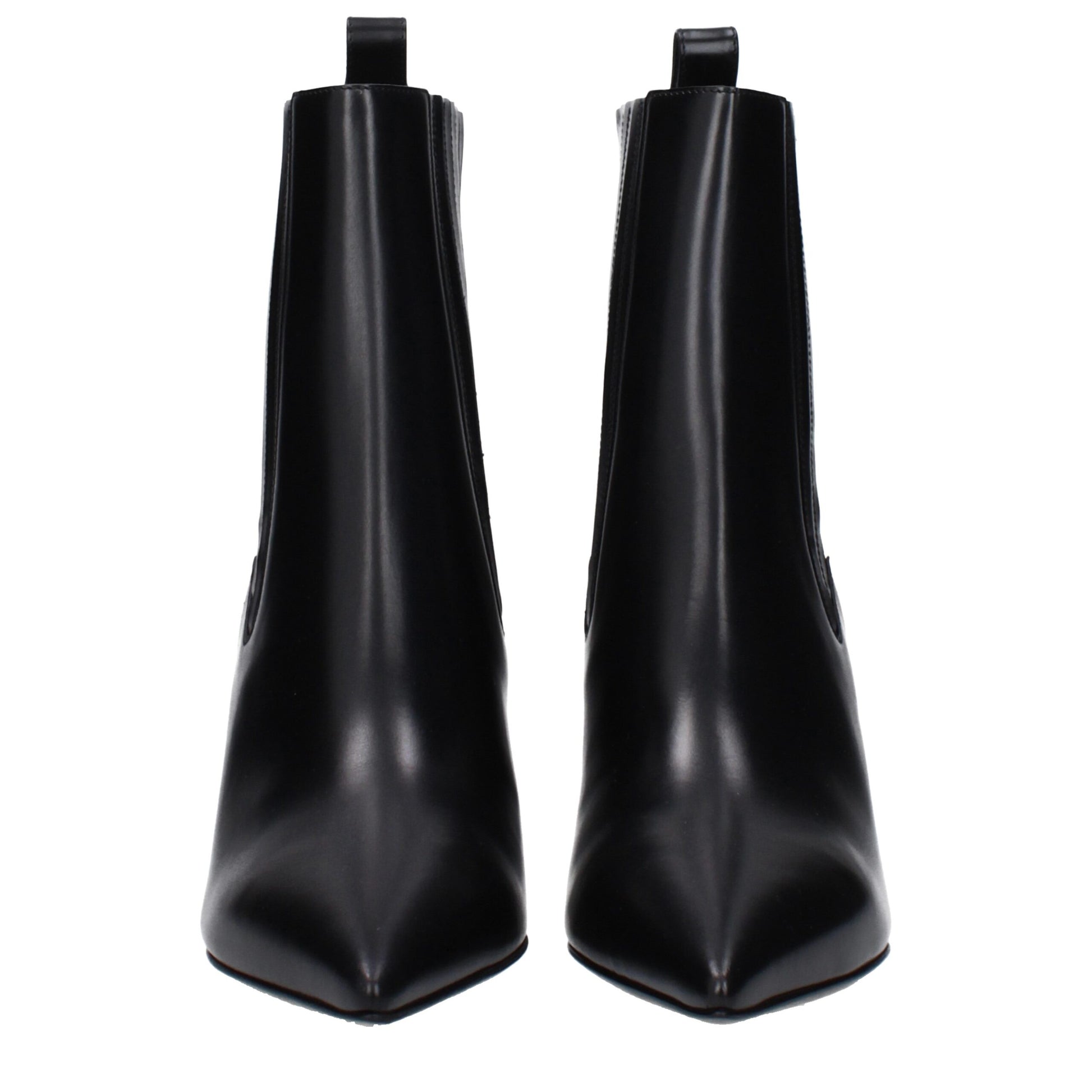 Valentino Garavani Black Leather Ankle Boots - ClickThatClicks 