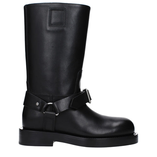 Burberry Black Leather Boots - ClickThatClicks 