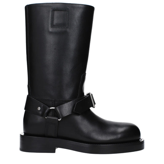 Burberry Black Leather Boots - ClickThatClicks 