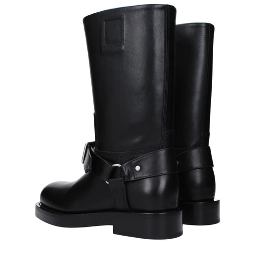 Burberry Black Leather Boots - ClickThatClicks 