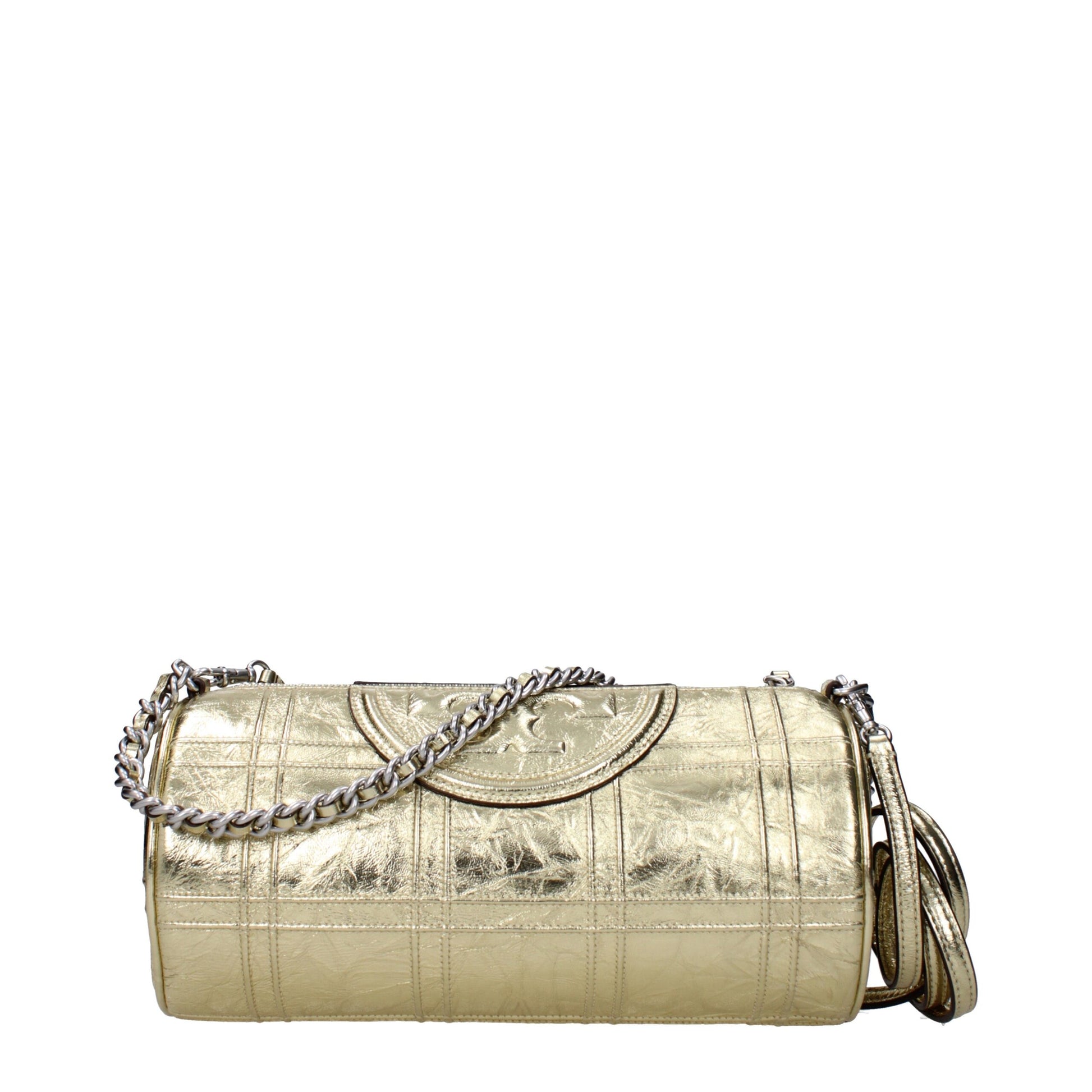 Tory Burch Gold Leather Shoulder Bag - ClickThatClicks 