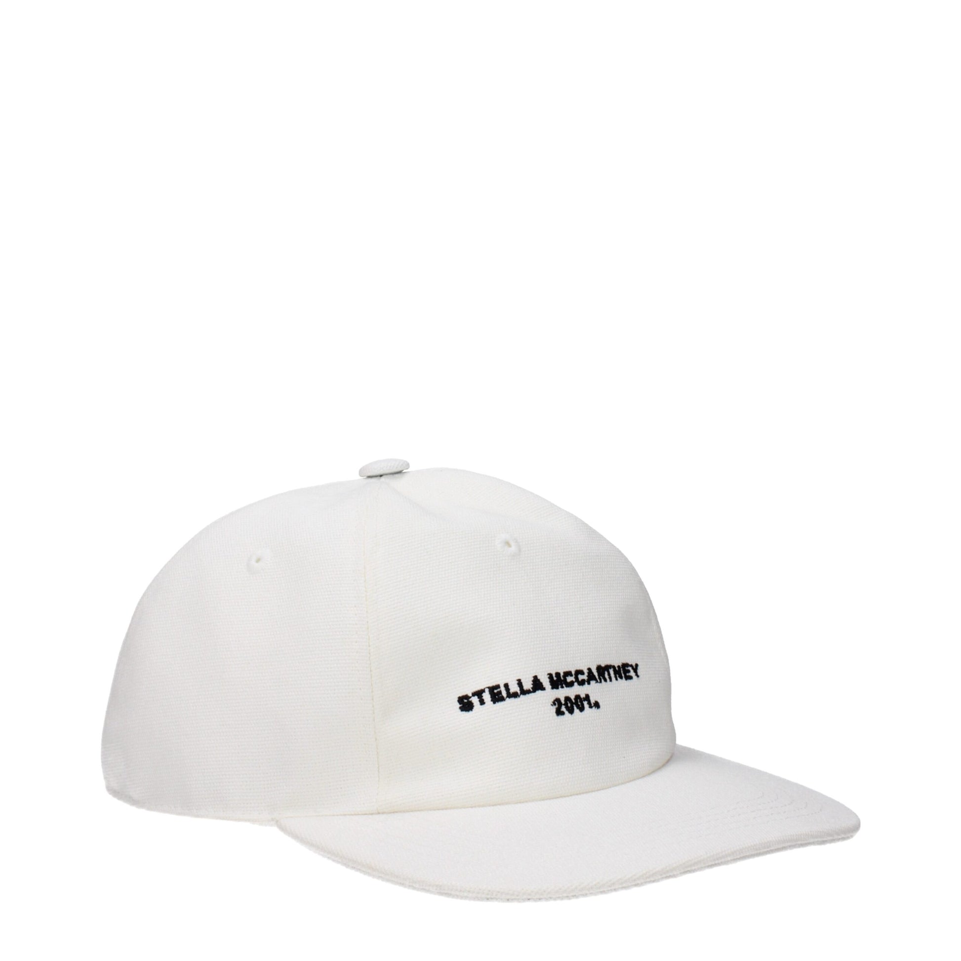 Stella McCartney White Cotton Cap (Baseball Hat) - ClickThatClicks 