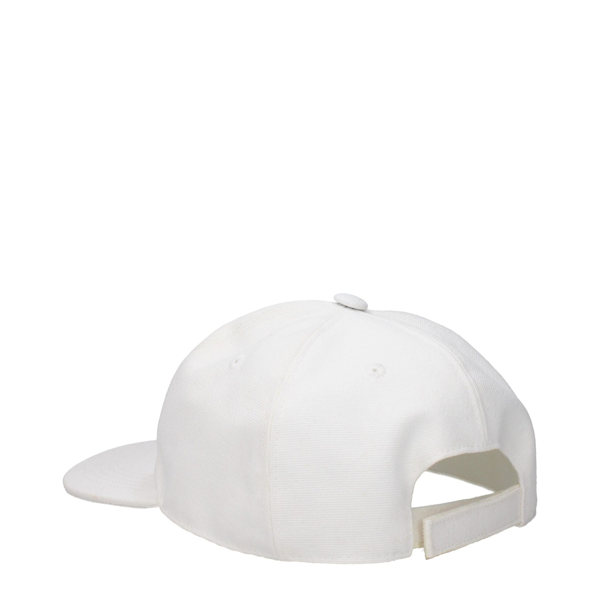 Stella McCartney White Cotton Cap (Baseball Hat) - ClickThatClicks 