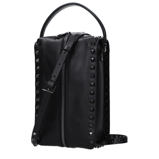 Valentino Garavani Black Leather Clutch Bag - ClickThatClicks 