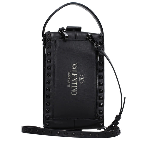 Valentino Garavani Black Leather Clutch Bag - ClickThatClicks 