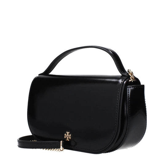 Tory Burch Black Leather Handbag - ClickThatClicks 