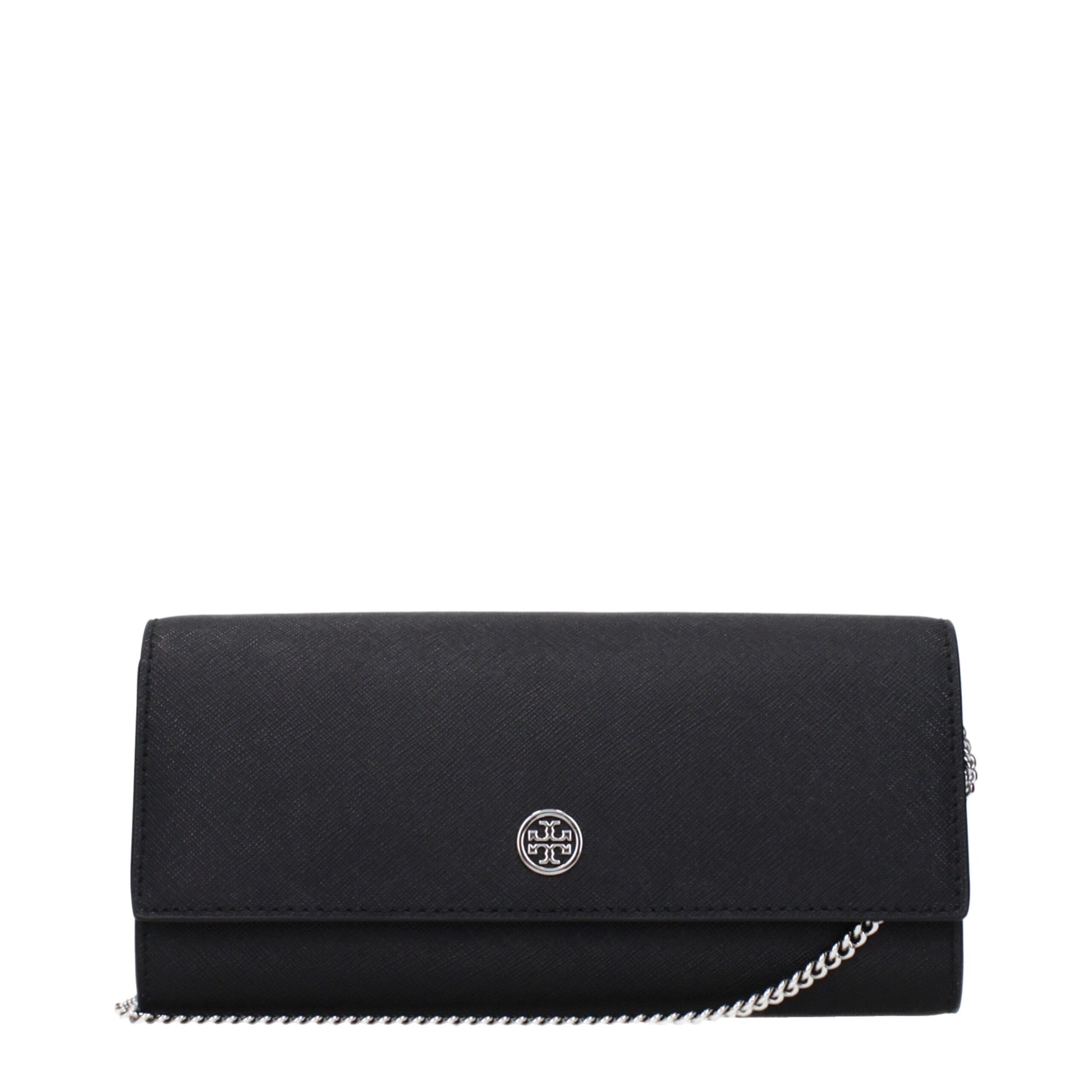 Tory Burch Black Leather Clutch Bag - ClickThatClicks 