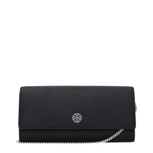 Tory Burch Black Leather Clutch Bag - ClickThatClicks 