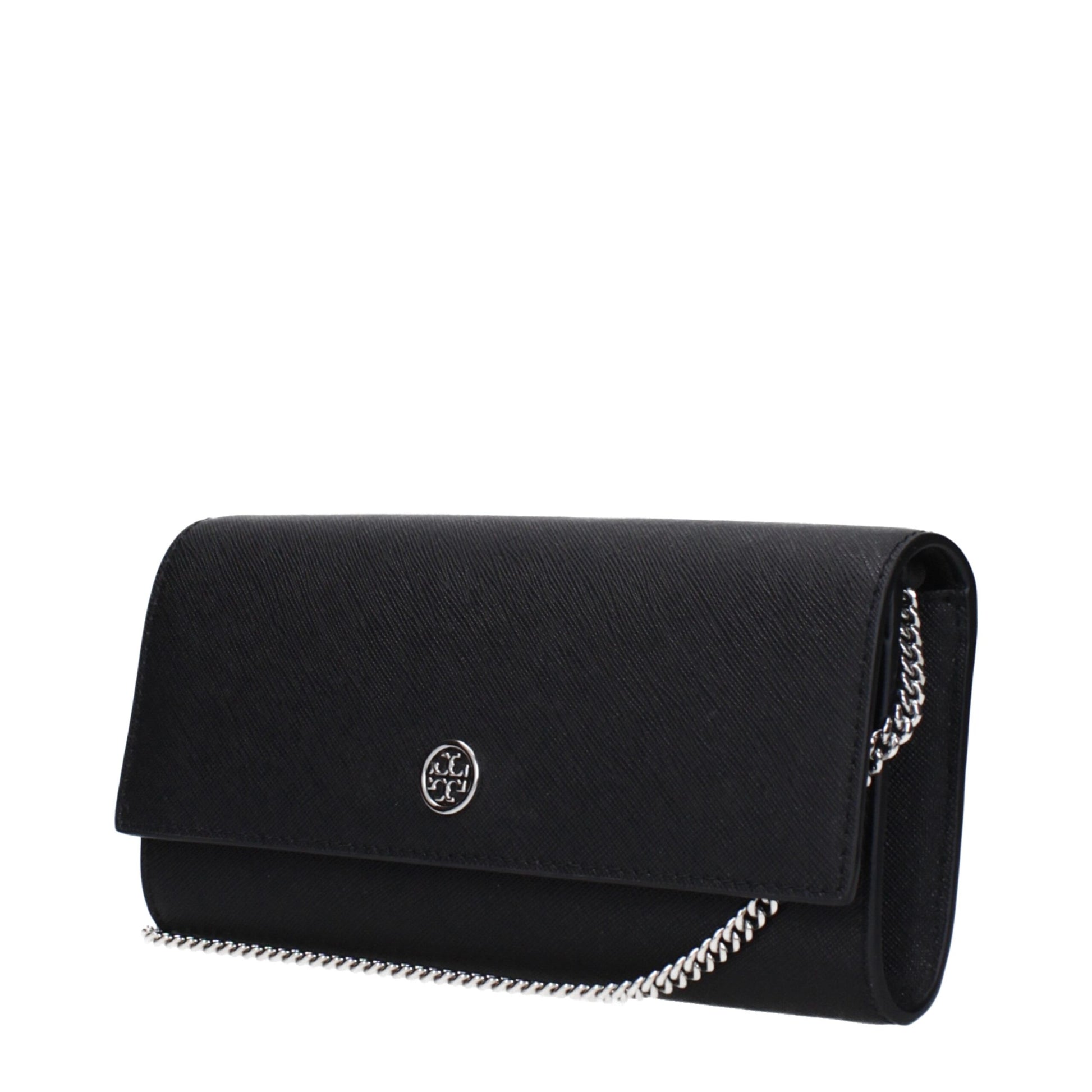 Tory Burch Black Leather Clutch Bag - ClickThatClicks 