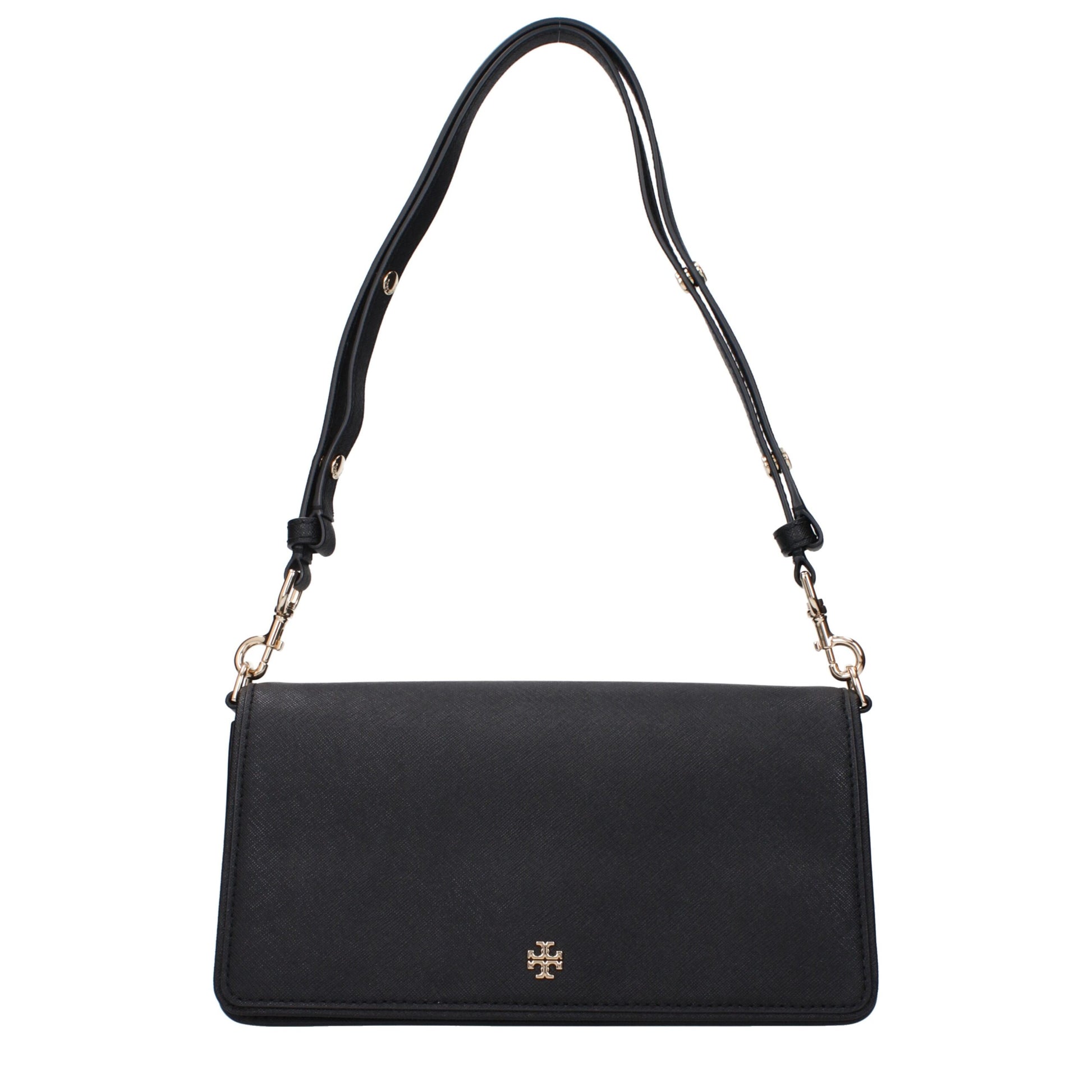 Tory Burch Black Leather Shoulder Bag - ClickThatClicks 