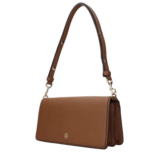 Tory Burch Brown Leather Shoulder Bag - ClickThatClicks 