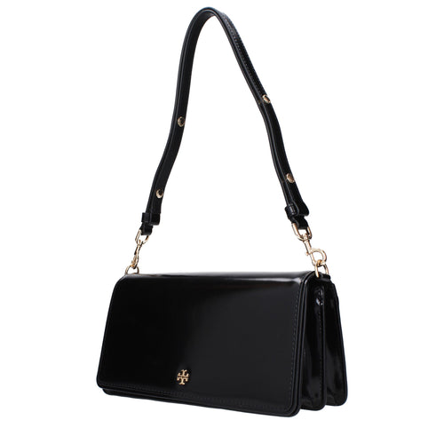 Tory Burch Black Leather Shoulder Bag - ClickThatClicks 