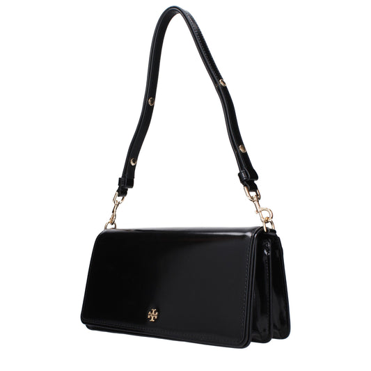 Tory Burch Black Leather Shoulder Bag - ClickThatClicks 