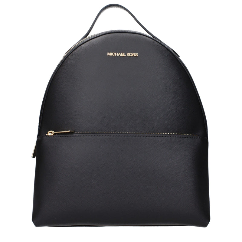 Michael Kors Black Leather Backpack