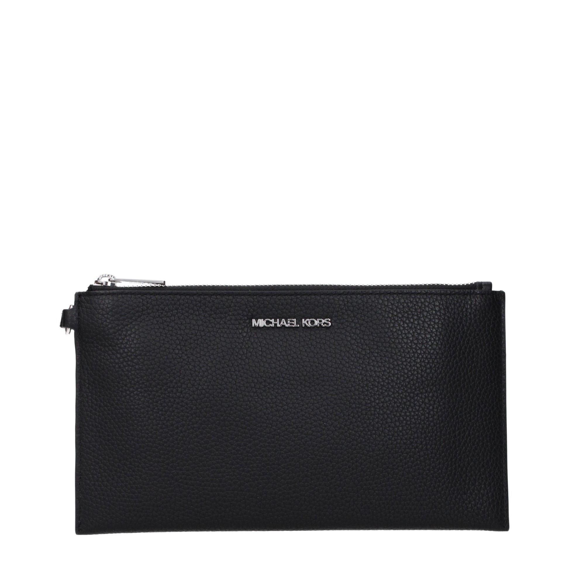Michael Kors Black Leather Clutch Bag - ClickThatClicks 