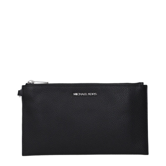 Michael Kors Black Leather Clutch Bag - ClickThatClicks 