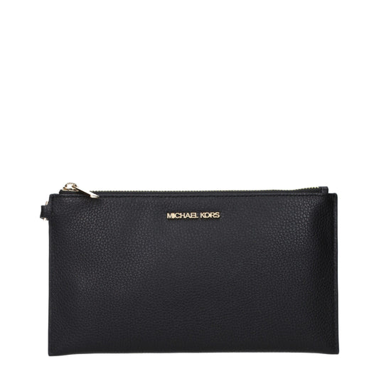 Michael Kors Black Leather Clutch Bag - ClickThatClicks 