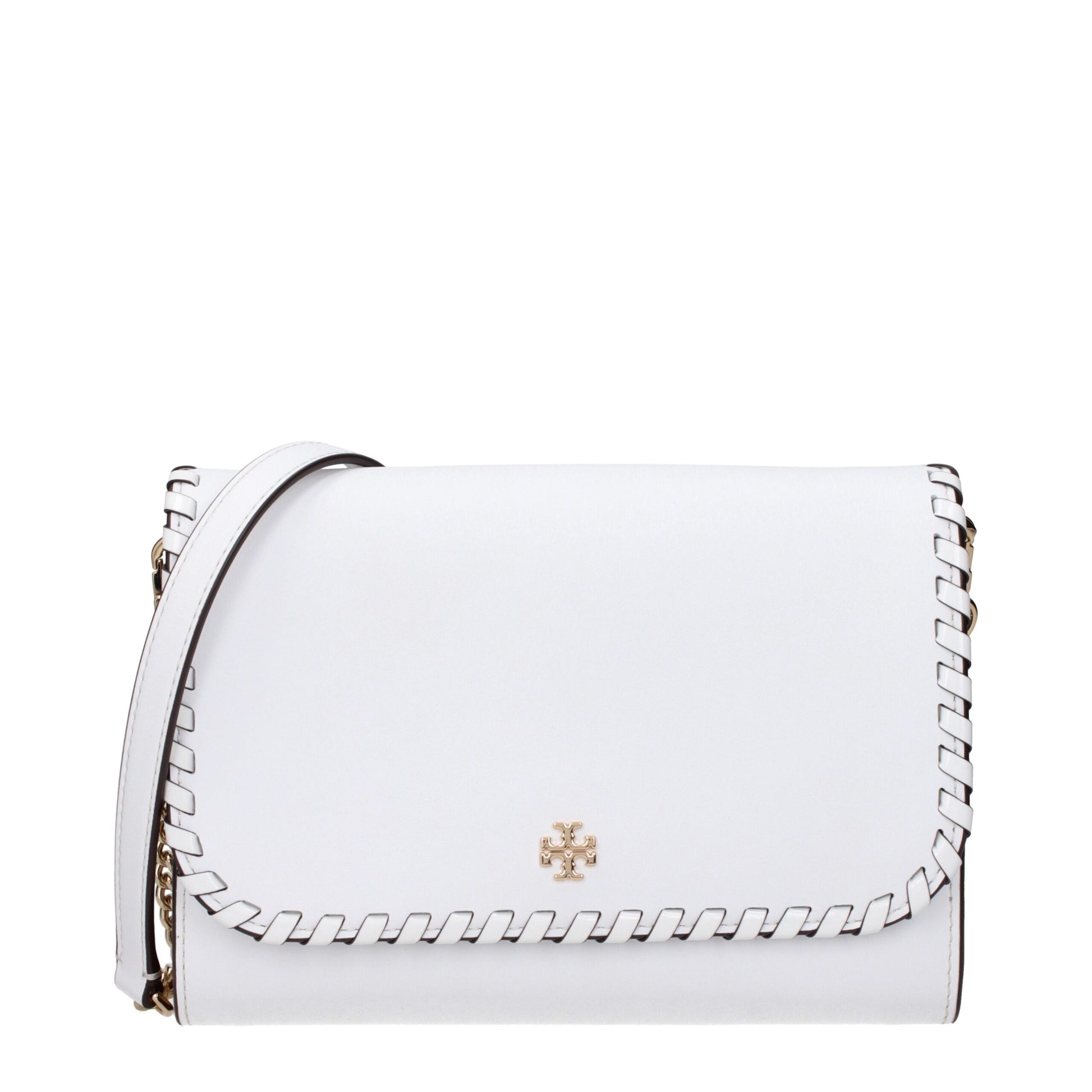 Tory Burch White Leather Clutch Bag - ClickThatClicks 